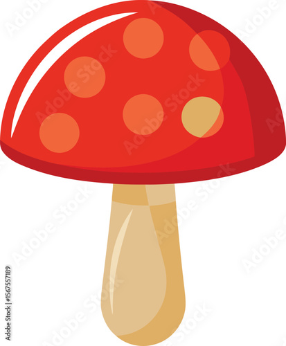 Colorful and stylish mushroom fruits vector illustration, mushroom vector graphics icon design, Vintage and retro mushroom vector graphics resource, mushroom editable vector art