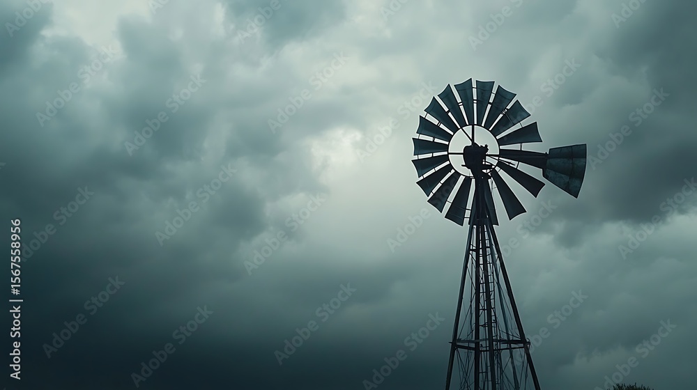 Environmentally conscious wind power captured in foggy sunrise moment high resolution picture Environmentally conscious wind power captured in foggy sunrise moment high resolution picture