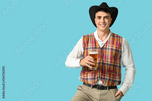 Young man in traditional Ge...