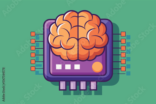 Innovative brain-inspired circuitry design showcasing artificial intelligence concepts