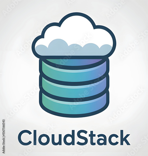 CloudStack Icon with Cloud and Data Storage Layers