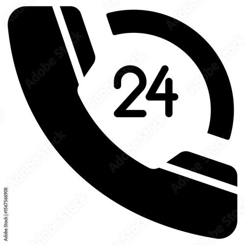 24 Hours Support Icon