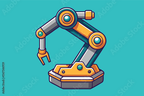 Industrial robotic arm designed for precision assembly in modern manufacturing environments