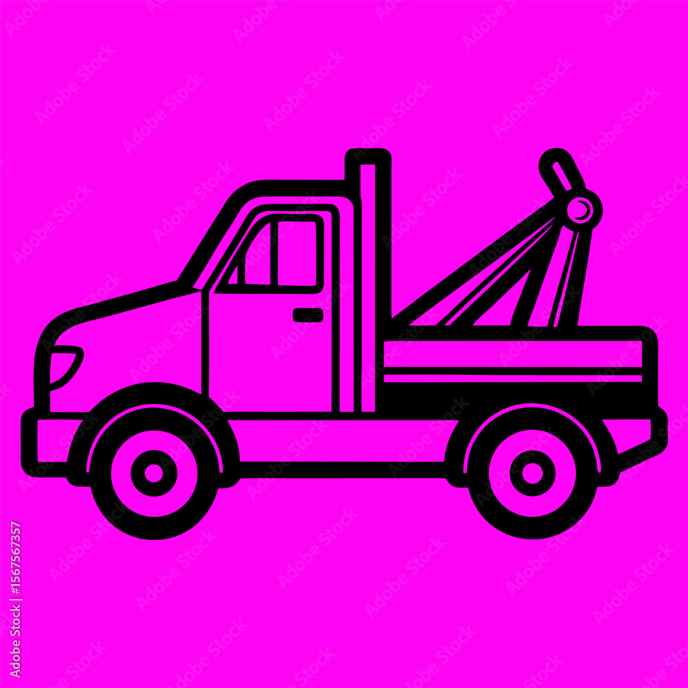 Naklejka premium dump truck vector
