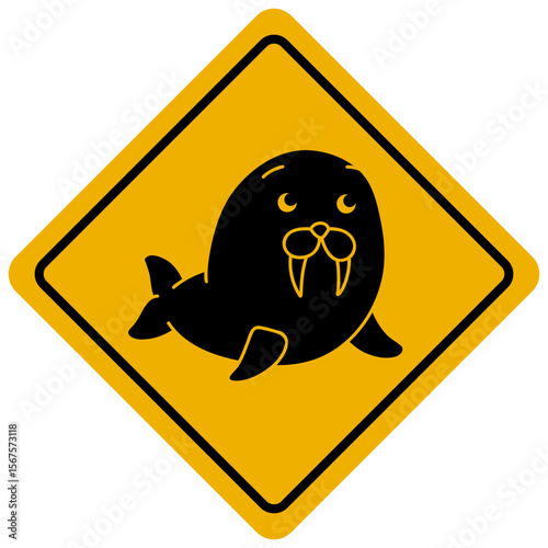 beware of seals animal sign