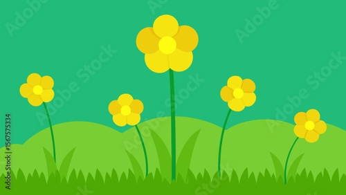 spring flowers background