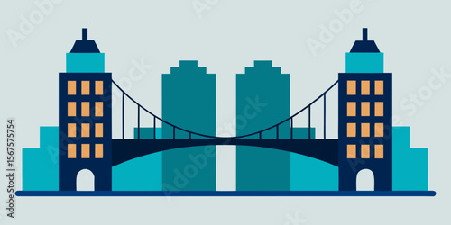 An iconic London landmark, Tower Bridge spans the River Thames, its distinctive architecture gracing the city's skyline at night