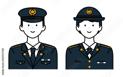 陸上自衛隊_男女_シンプル