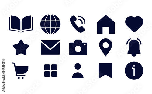 Set of social media user interface icons. Social media flat icons. Vector flat icon isolated on white