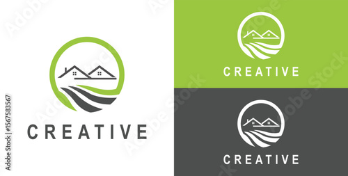 housing landscape logo