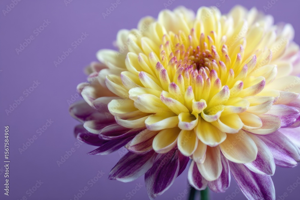 Obraz premium Beautiful chrysanthemum flower with pastel colors