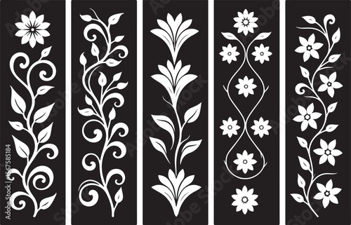 Elegant Laser-Cut Wedding Invitation Borders and Floral Patterns SVG Bundle | Cricut & Silhouette Compatible