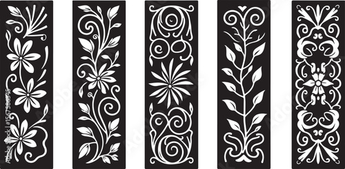 Elegant Laser-Cut Wedding Invitation Borders and Floral Patterns SVG Bundle | Cricut & Silhouette Compatible