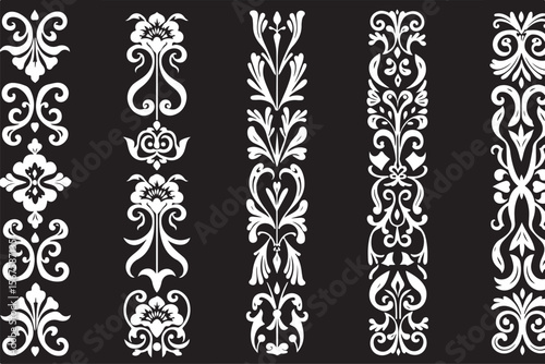 Elegant Laser-Cut Wedding Invitation Borders and Floral Patterns SVG Bundle | Cricut & Silhouette Compatible