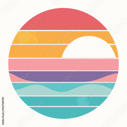 vector rainbow circle