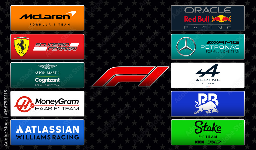 Obraz premium Formula 1 Racing Teams
