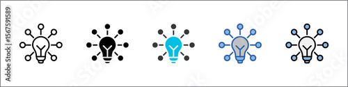 Innovation Hub Icon Pack Multistyle Illustration