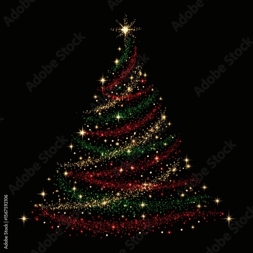 Christmas Tree Sparkle Design