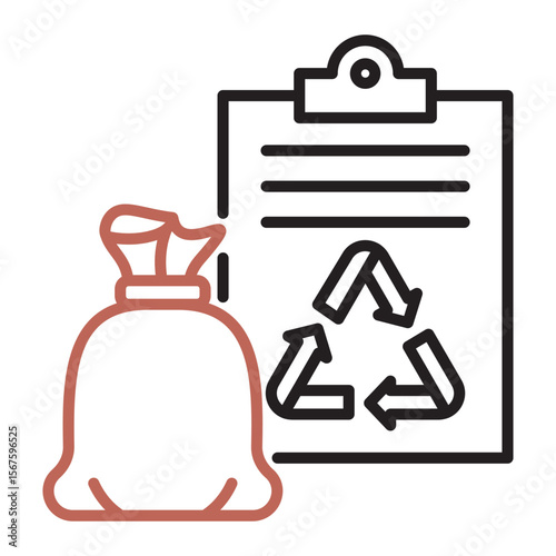 Recycling icon - Waste consignment note