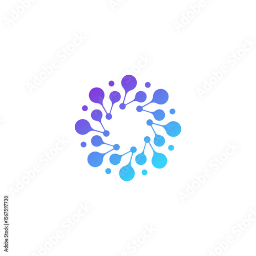 bio splash, pharma, clinic logo, dendrite, abstract water, floral neuron logo plasma vector.