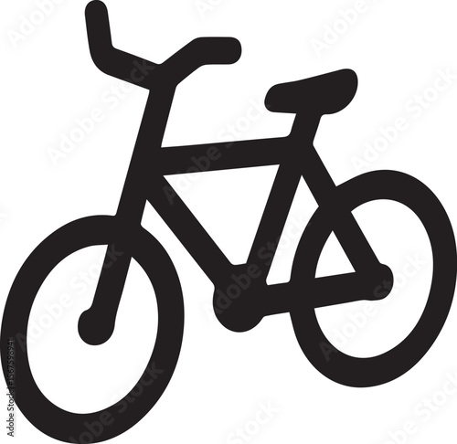 bicycle icon on white background
