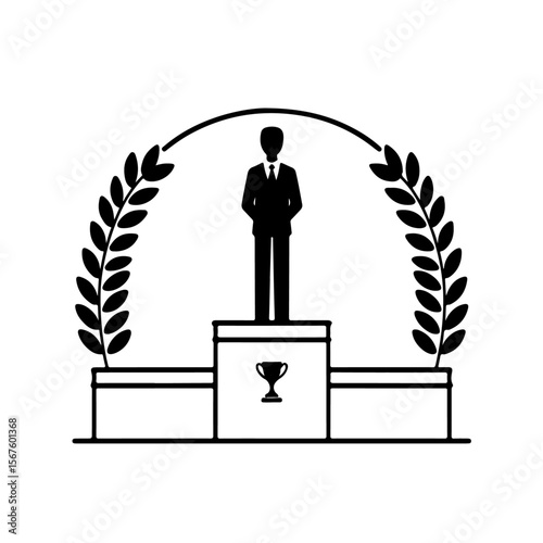 Podium Silhouette , Podium vector