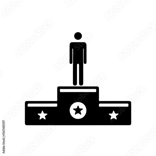 Podium Silhouette , Podium vector