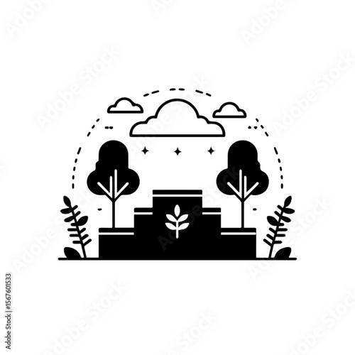 Podium Silhouette , Podium vector