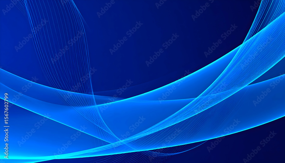 Obraz premium Blue Abstract Wave Background.