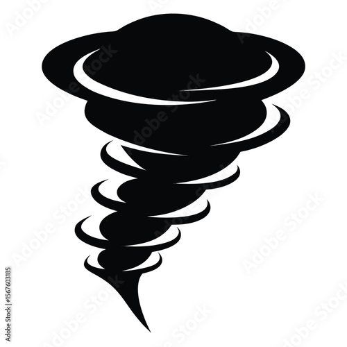 vector illustration of a tornado