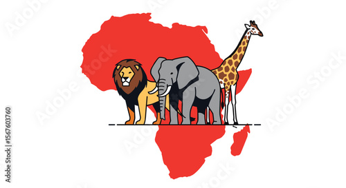 African Wildlife Safari Adventure with Majestic Animals
