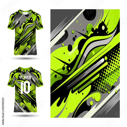 Tribal Sports Jersey Design Vector Template – Editable, Print Ready for Football, Cricket, Esports.