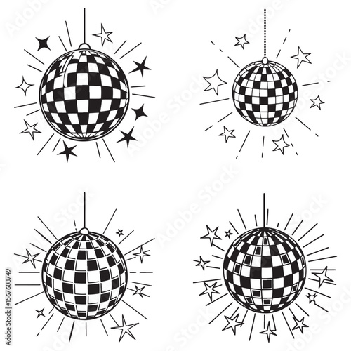 disco ball vector
