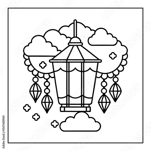 black and white japanese coloring pages