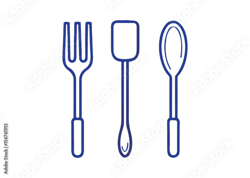 Set of kitchen utensils Vector, kitchen utensils Icons