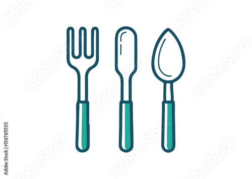 Set of kitchen utensils Vector, kitchen utensils Icons