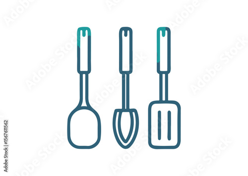 Set of kitchen utensils Vector, kitchen utensils Icons