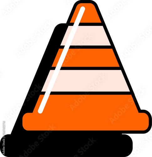 Vector Sticker Icon Traffic Corn