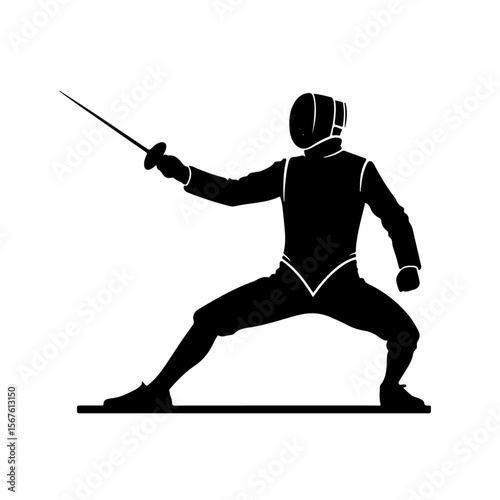 Fencer Silhouette , Fencer vector
