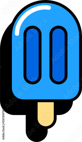 Vector Sticker Icon Icebar