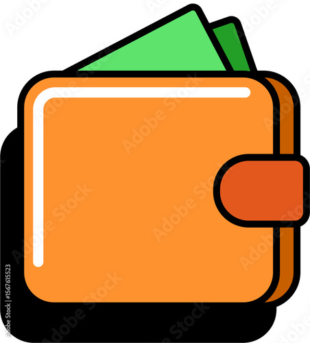 Vector Sticker Icon wallet