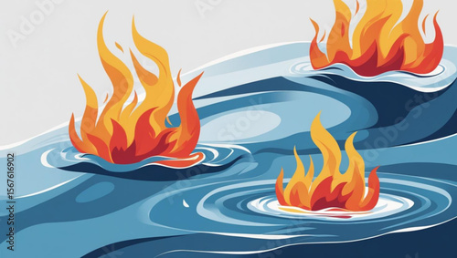 fire and flames