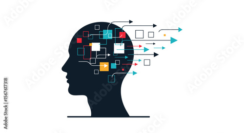 Cognitive Processing and Data Flow Abstract Visualization