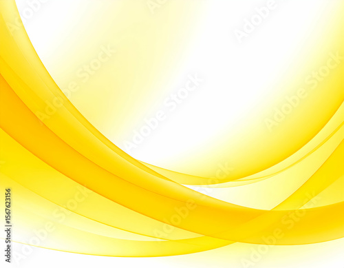 Yellow Abstract Wave Background.