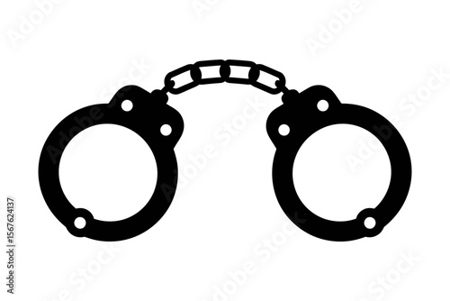 Handcuffs Symbol of Justice, Law Enforcement, and Restraint