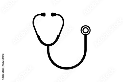 Medical Stethoscope Icon Healthcare and Diagnosis Symbol