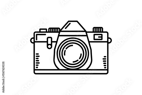 Vintage Camera Illustration Classic Film Photography Design
