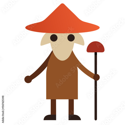 cartoon character of a man