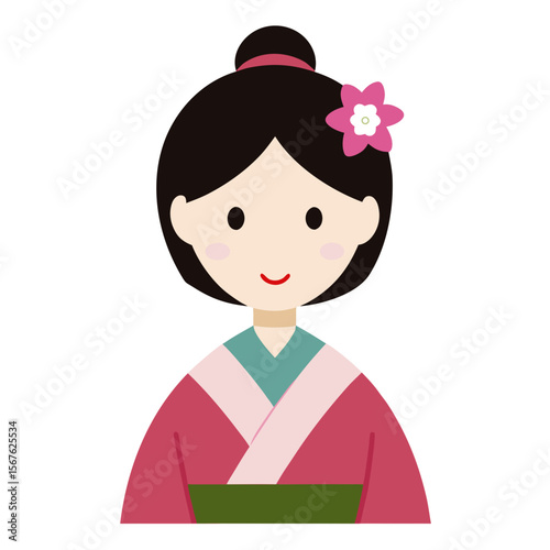 japanese girl in kimono