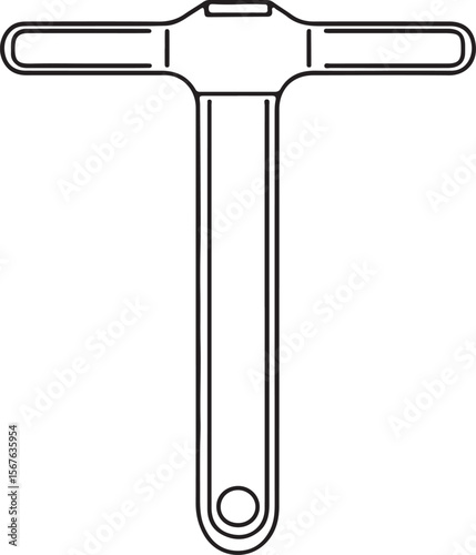 Vector illustration of an isolated electric hammer drill, a powerful tool with a black handle and metal chuck, ideal for heavy-duty work